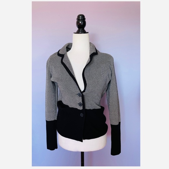 Anthropologie Sparrow Birdseye Sweater Blazer - Picture 4 of 7